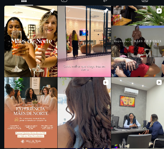 Publicações e experiências da comunidade Mães de Norte